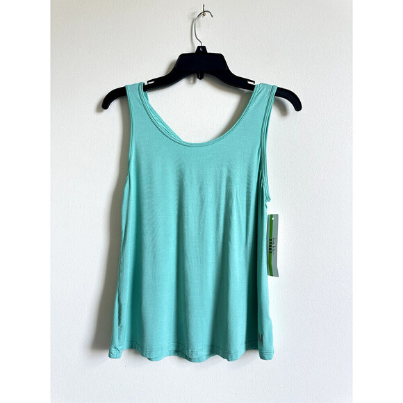 Nicole Miller Tops - Nicole Miller Sport $58USDWomen's Teal Cross Back Stretch Activewear Tank Sz L